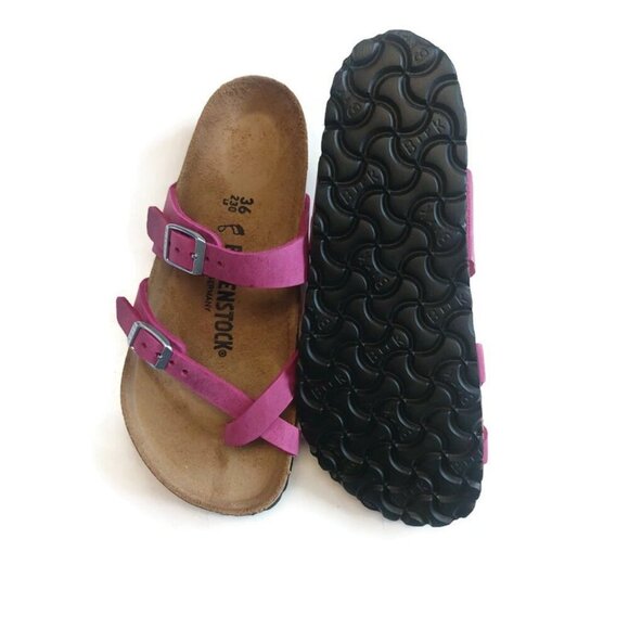 Birkenstock Mayari Oiled Leather Sandals EU 36 Womens 5 Festival Fuchsia Regular - Picture 10 of 11
